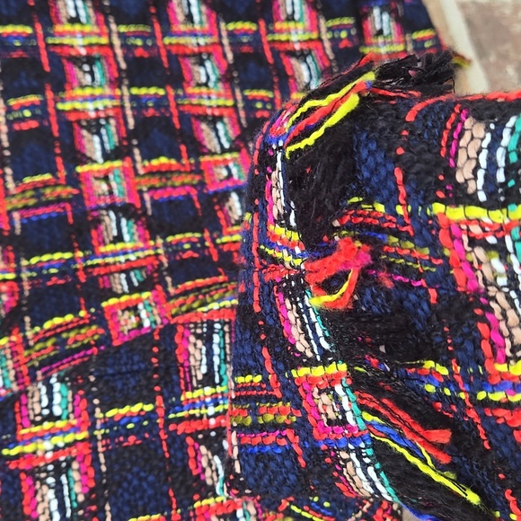 Trina Turk Multicolor Fringe Detail Jacket Size 2 - Picture 5 of 5